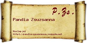 Pandia Zsuzsanna névjegykártya