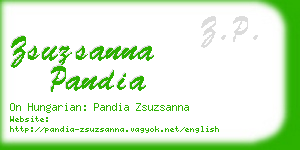 zsuzsanna pandia business card